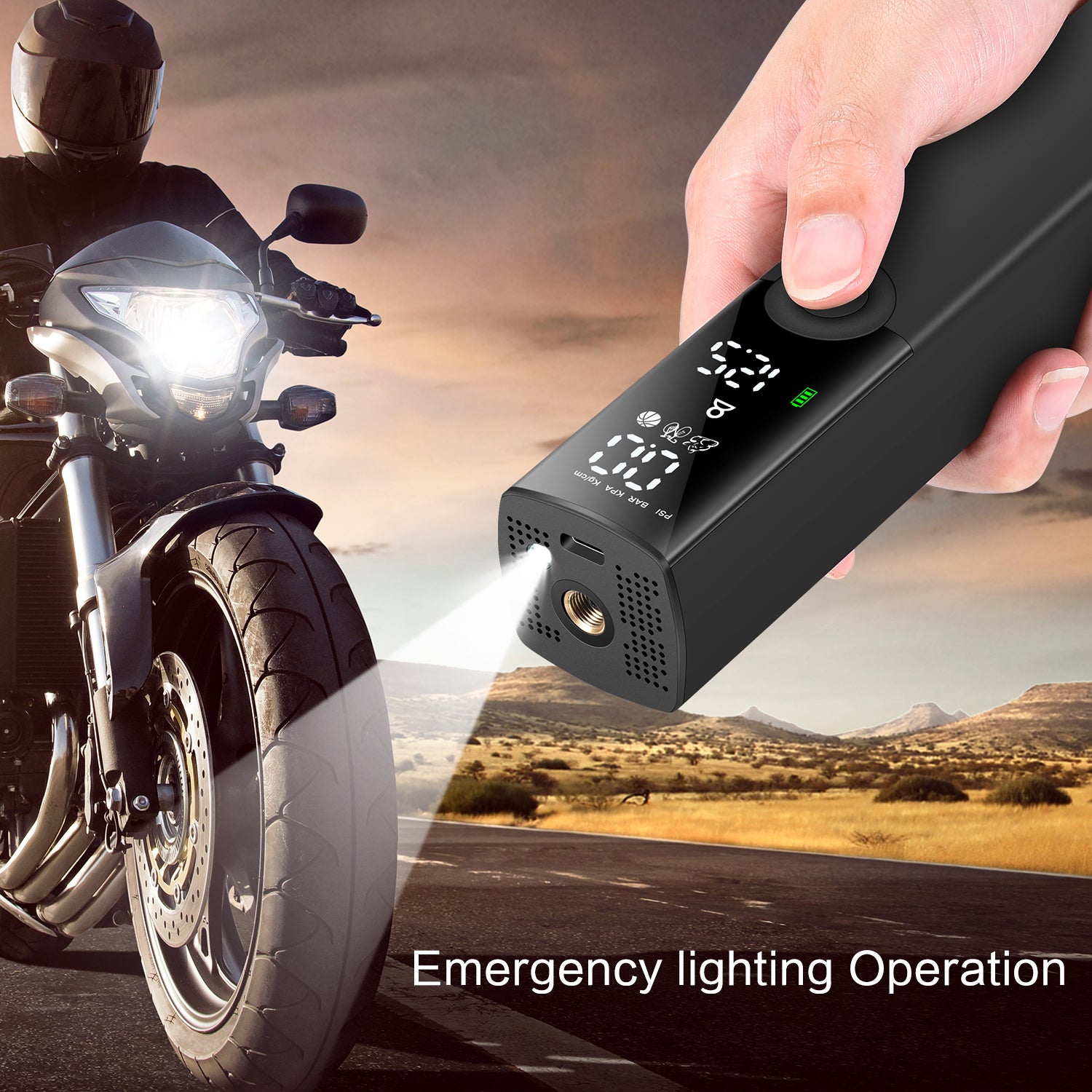 BP188 Aluminum Alloy Air Pump Portable LCD Display Inflator for Motorbike, Bicycles, and Balls BP188 Aluminum Alloy Air Pump Portable LCD Display Inflator for Motorbike, Bicycles, and Balls